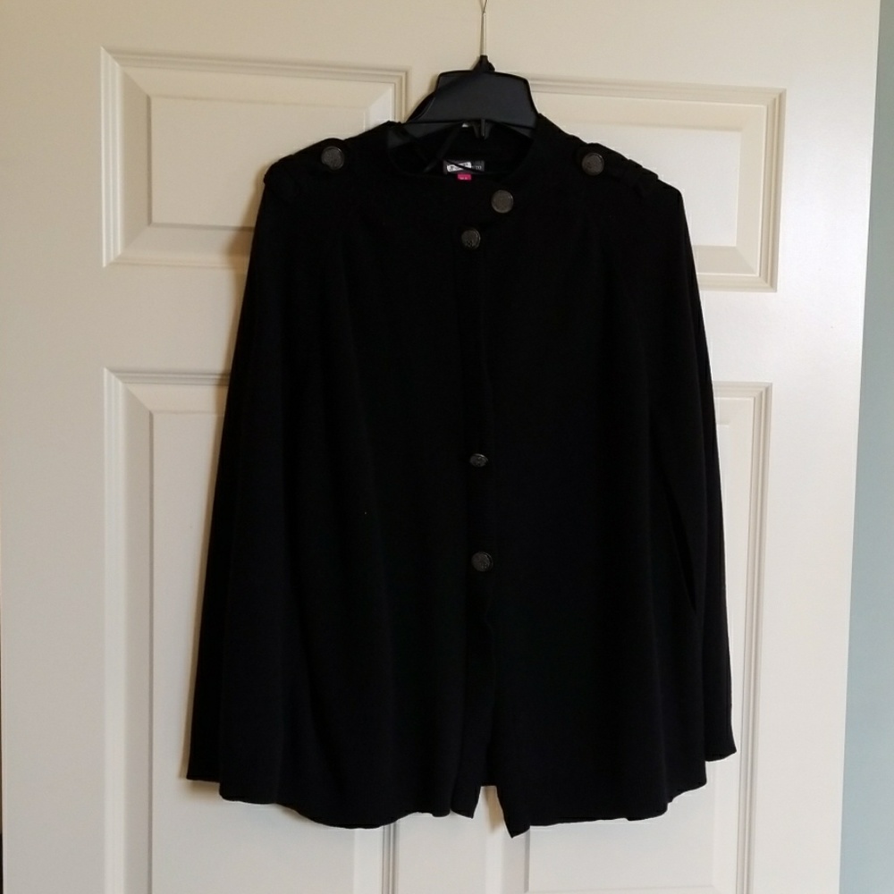 Black light weight sweater cape
